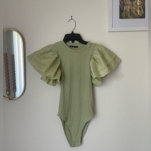 ZARA LIGHT GREEN BODYSUIT